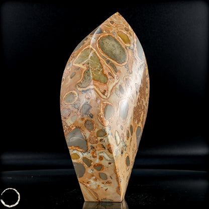 Natürliche Leoparden-Jaspis Kristall Flamme- 1004,88g
