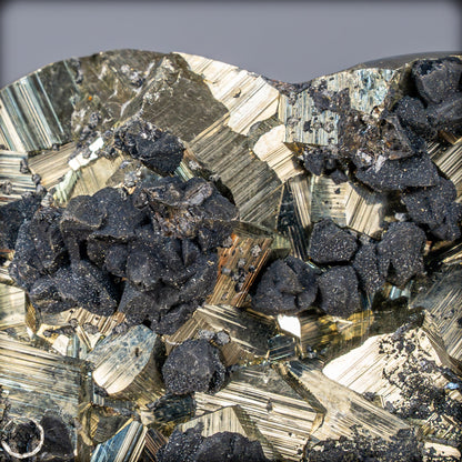 Natürliches Pyrit, Quarz und Galena Kristall Herz/Druse - 1458,83g