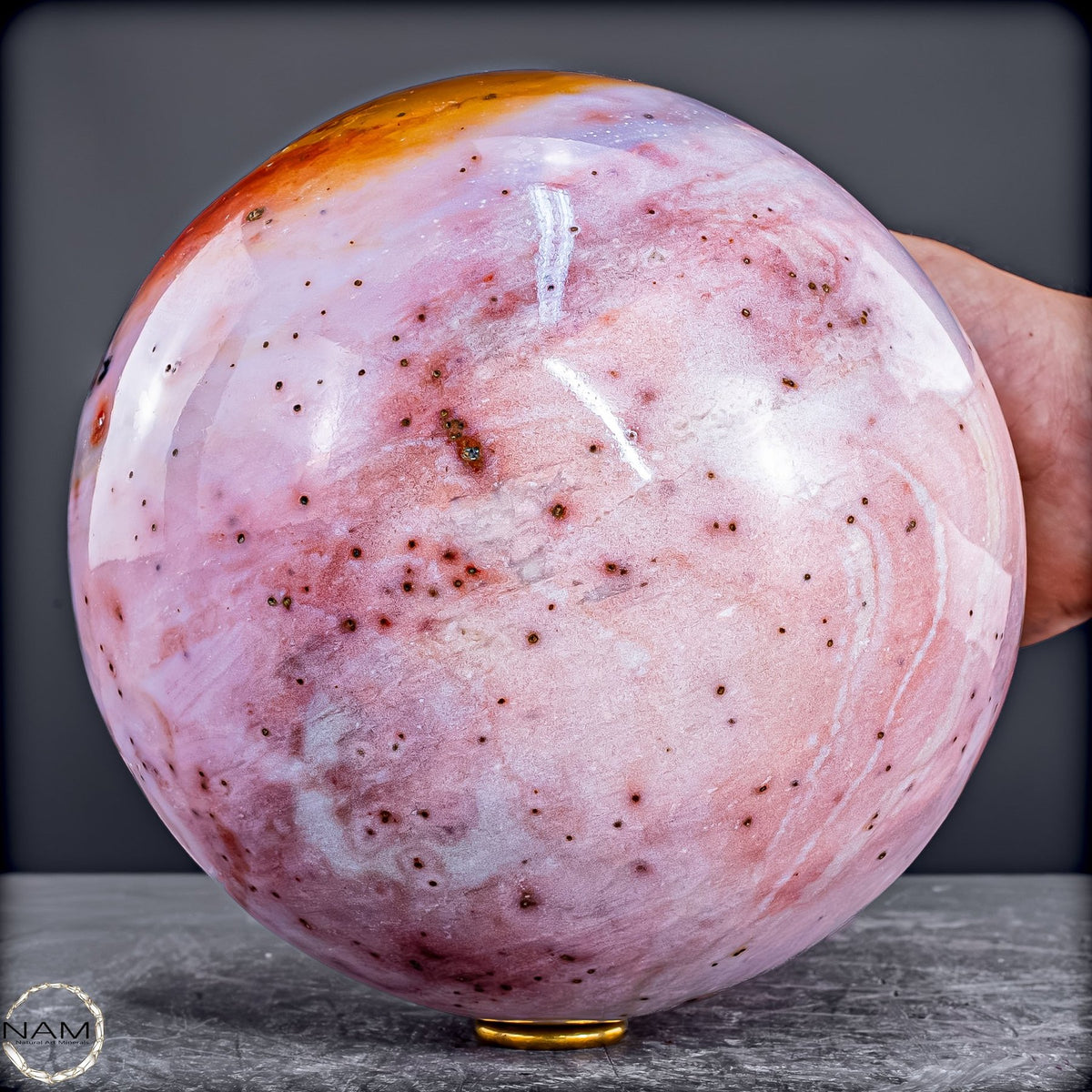 Rosa Opal-Kugel aus Peru - 6203,66g