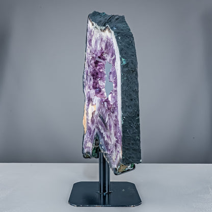 Amethyst-Calcit Scheibe auf Ständer - 11986,75g