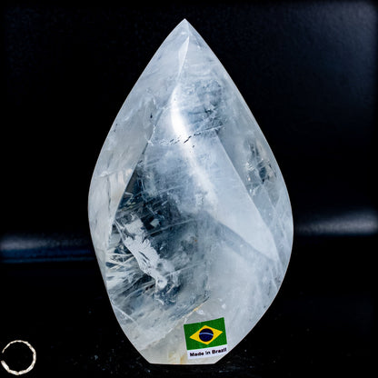 Natürlicher Quarz-Kristall Flamme, Brasilien - 654,35g