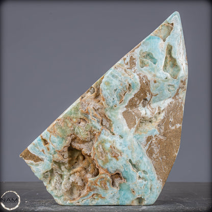 Natürlicher Blau-Grüne Aragonit Kristall-Freiform - 2287,04g