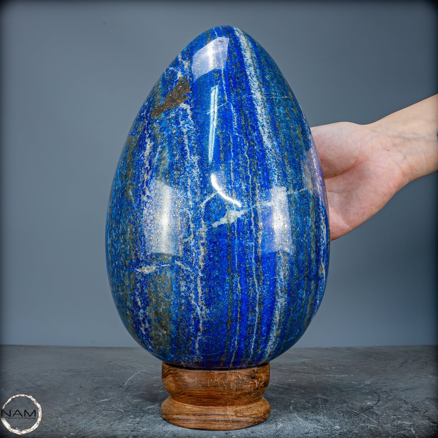 Natürliches Massives Lapis-Lazuli Ei aus Pakistan mit 9367,51g