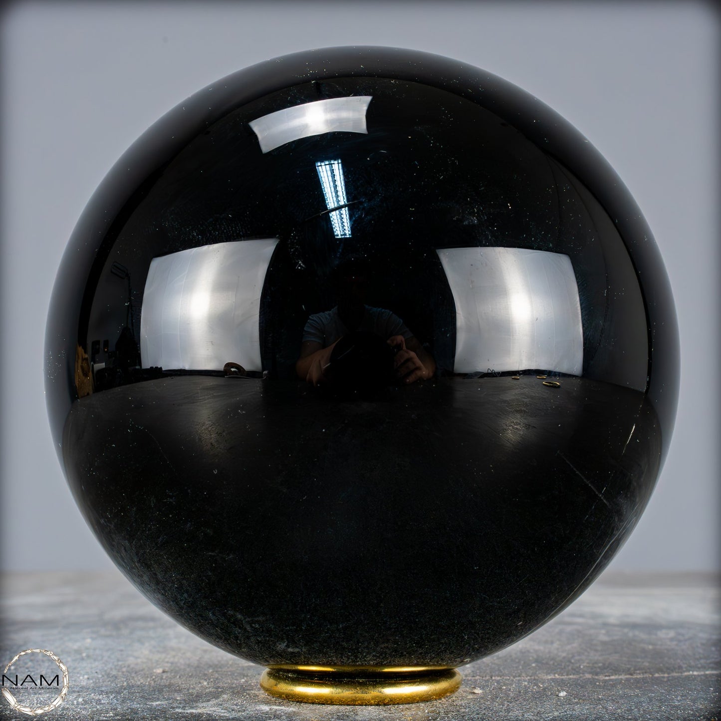 Natürliche Schwarze Obsidian Kristall-Kugel - 2884,59 g