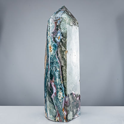 Natürlicher Jaspis-Achat Kristall-Obelisk - 29801,11g