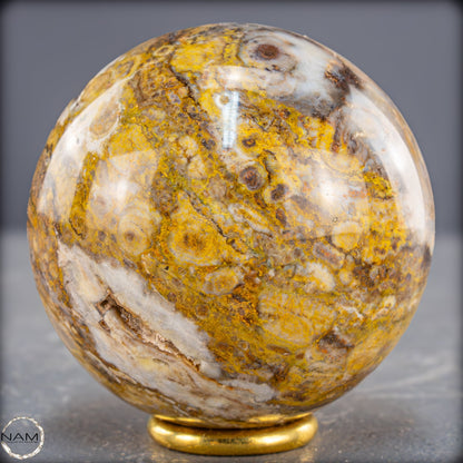 Bumblebee Jasper Kugel – Ein Meisterwerk aus Feuer und Erde - 345,88g