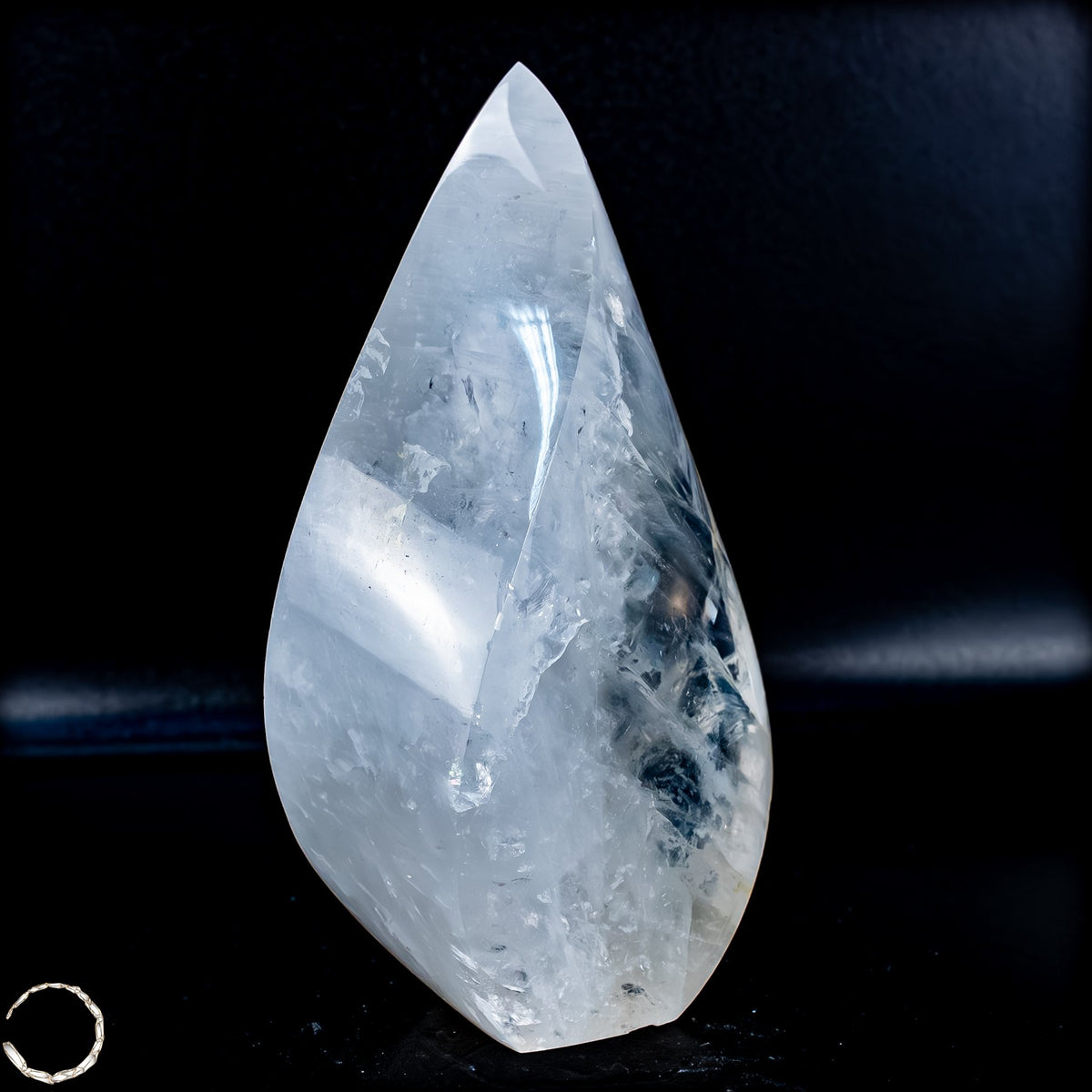 Natürlicher Quarz-Kristall Flamme, Brasilien - 654,35g