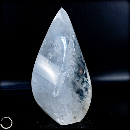 Natürlicher Quarz-Kristall Flamme, Brasilien - 654,35g