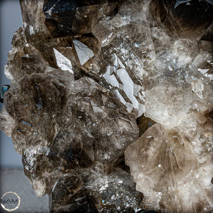 Große Natürliche Rauchquarz-Kristalle auf Ständer - 4719,38 g