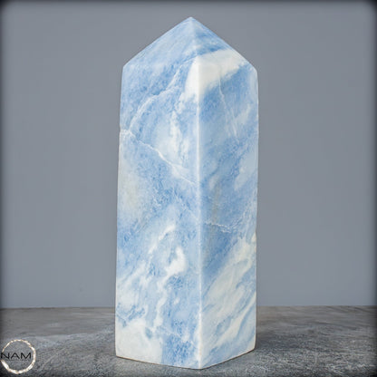 Natürlicher Blauer Calcit-Kristall Obelisk - 2542,91g