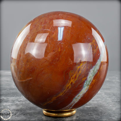 Natürliche Jaspis-Achat Kristallkugel - 736,67g