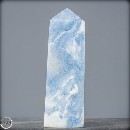 Natürlicher Blauer Calcit-Kristall Obelisk - 2542,91g