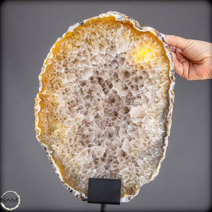 Achat Scheibe  – auf Ständer aus Brasilien - 5798,62g