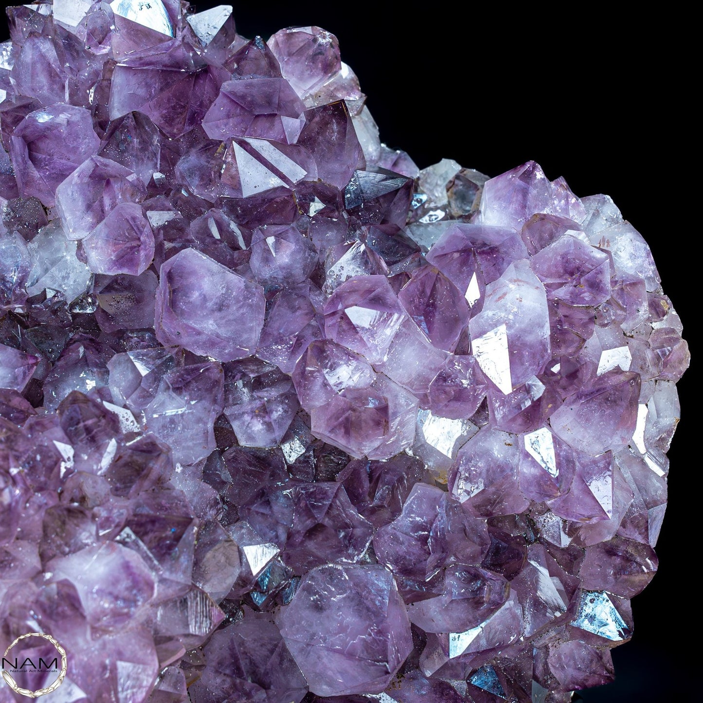 Natürliche Amethyst-Kristalle/Druse auf Ständer - 15604,12g