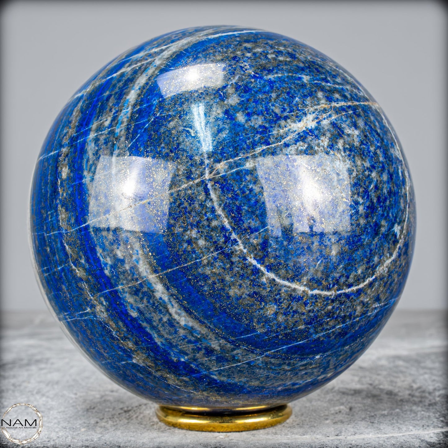 Natürliche Lapislazuli-Kristall-Kugel - 2526,37g - 127mm