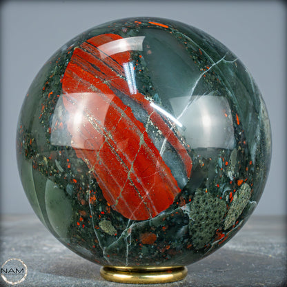 Natürliche Drachenblut-Jaspis Kugel aus Afrika - 2236,08g