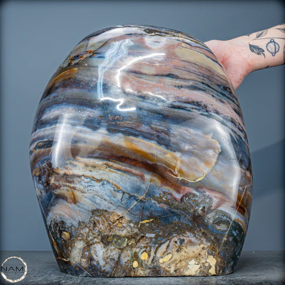 Natürliche Gebänderter Achat Kristall-Freiform - 19370,33g