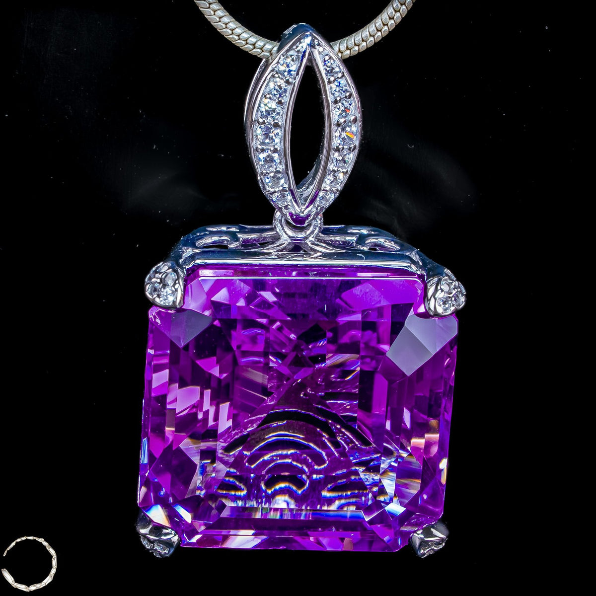 Amethyst-Anhänger – ein Meisterwerk aus Licht - 10,18g  50,9ct