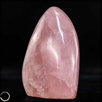 Natürliche Rosenquarz-Kristall Freiform aus Brasilien - 950,38g