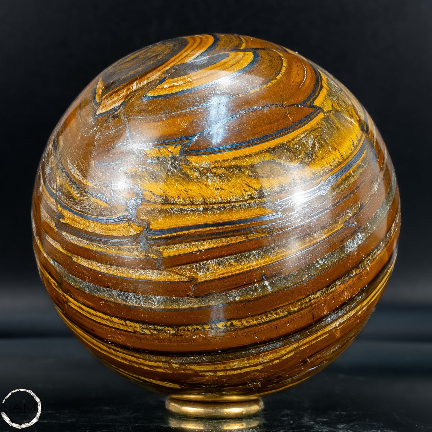 Natürliche Tigerauge-Kugel - 1552,18g
