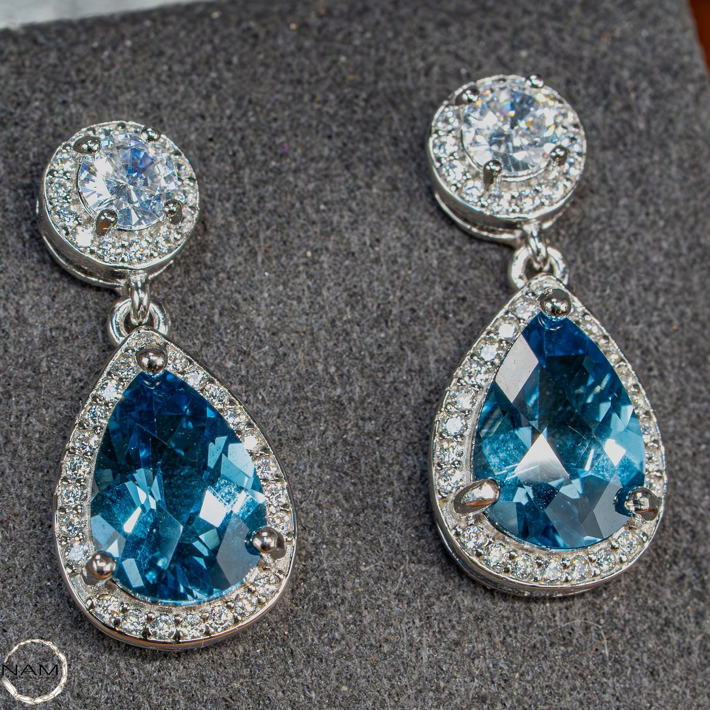 Eleganz in Blau – Aquamarin-Ohrringe Afghanistan - 22,2ct