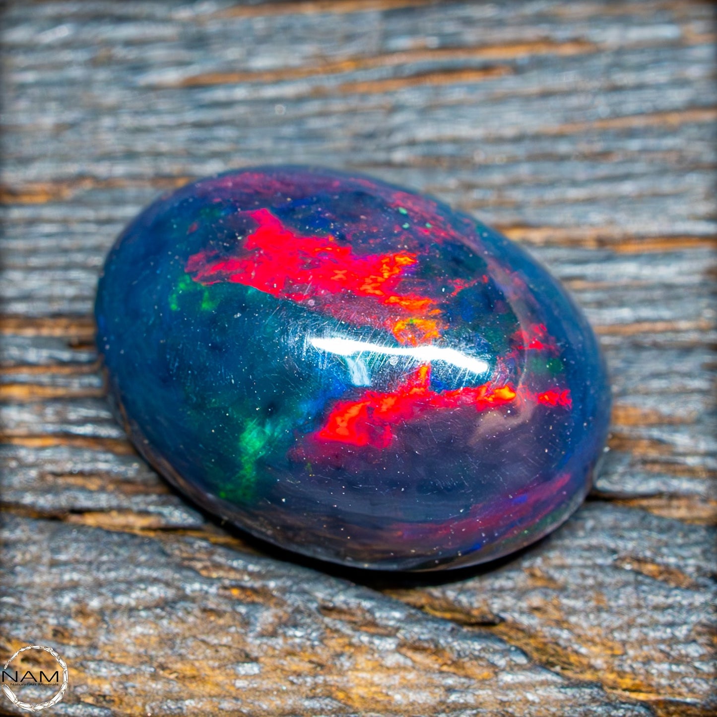 Großer AAA+ Schwarzer Opal Cabochon - 0,685g/3,425ct
