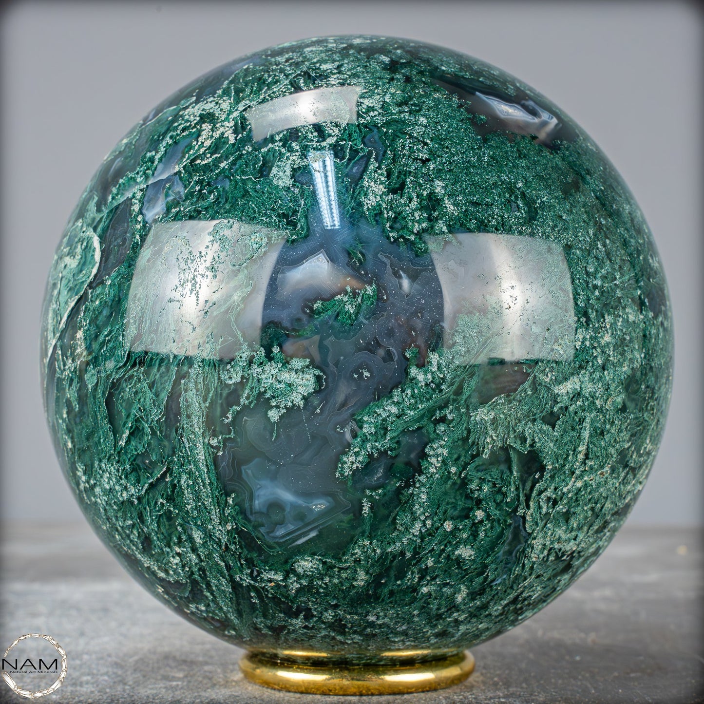 Natürlicher Moos Achat Kristall-Kugel - 1883,74g - 116mm