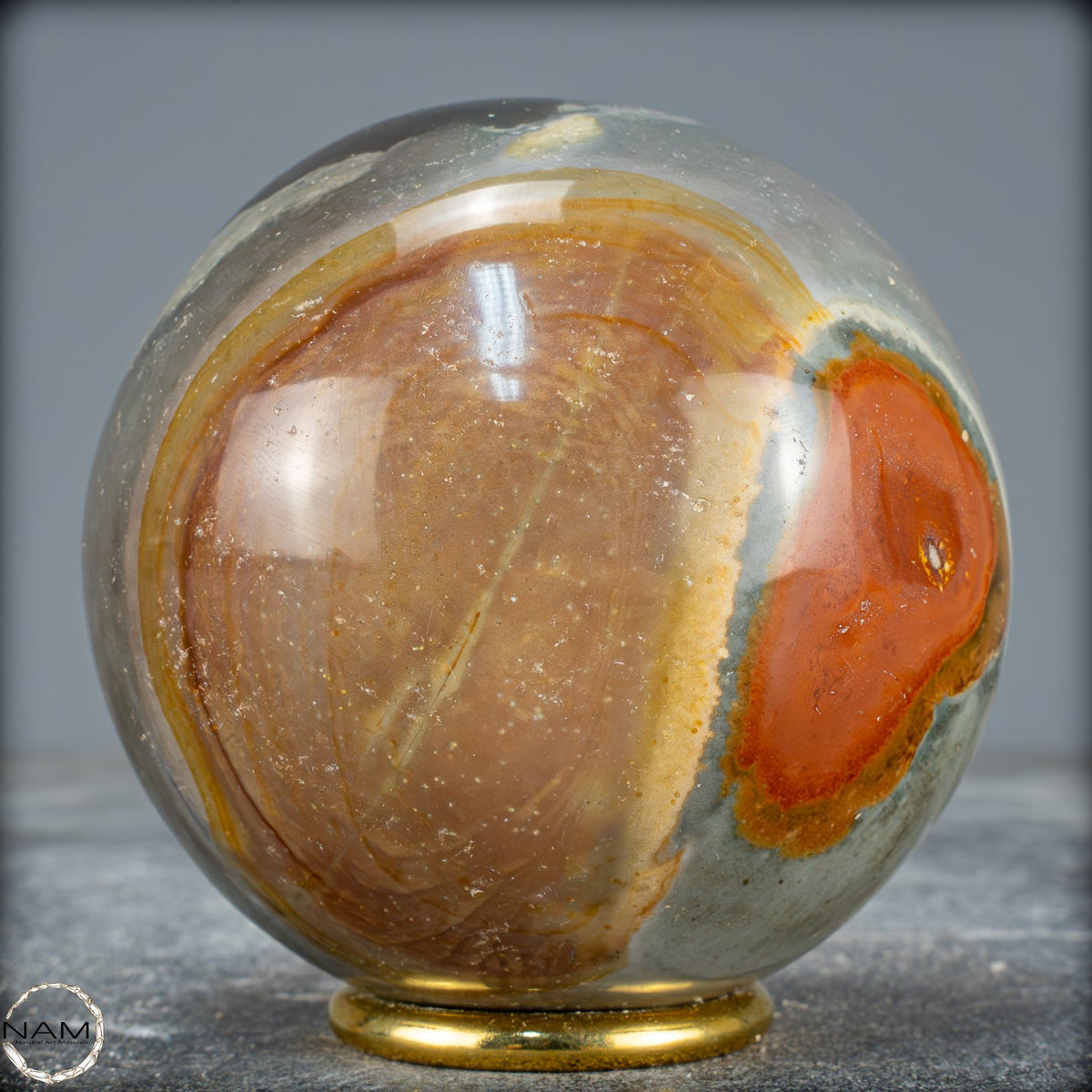 Natürliche Polychrome Jaspis Kristall-Kugel -894,35 g
