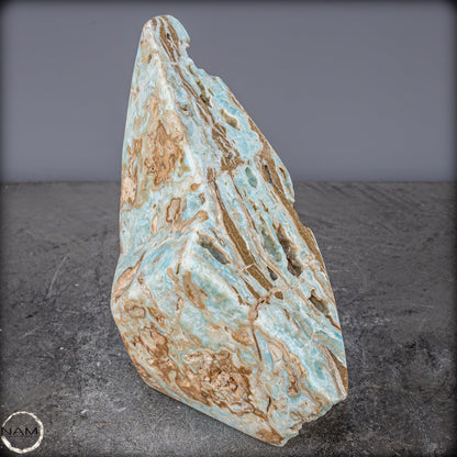 Natürlicher Blau-Grüne Aragonit Kristall-Freiform - 2287,04g