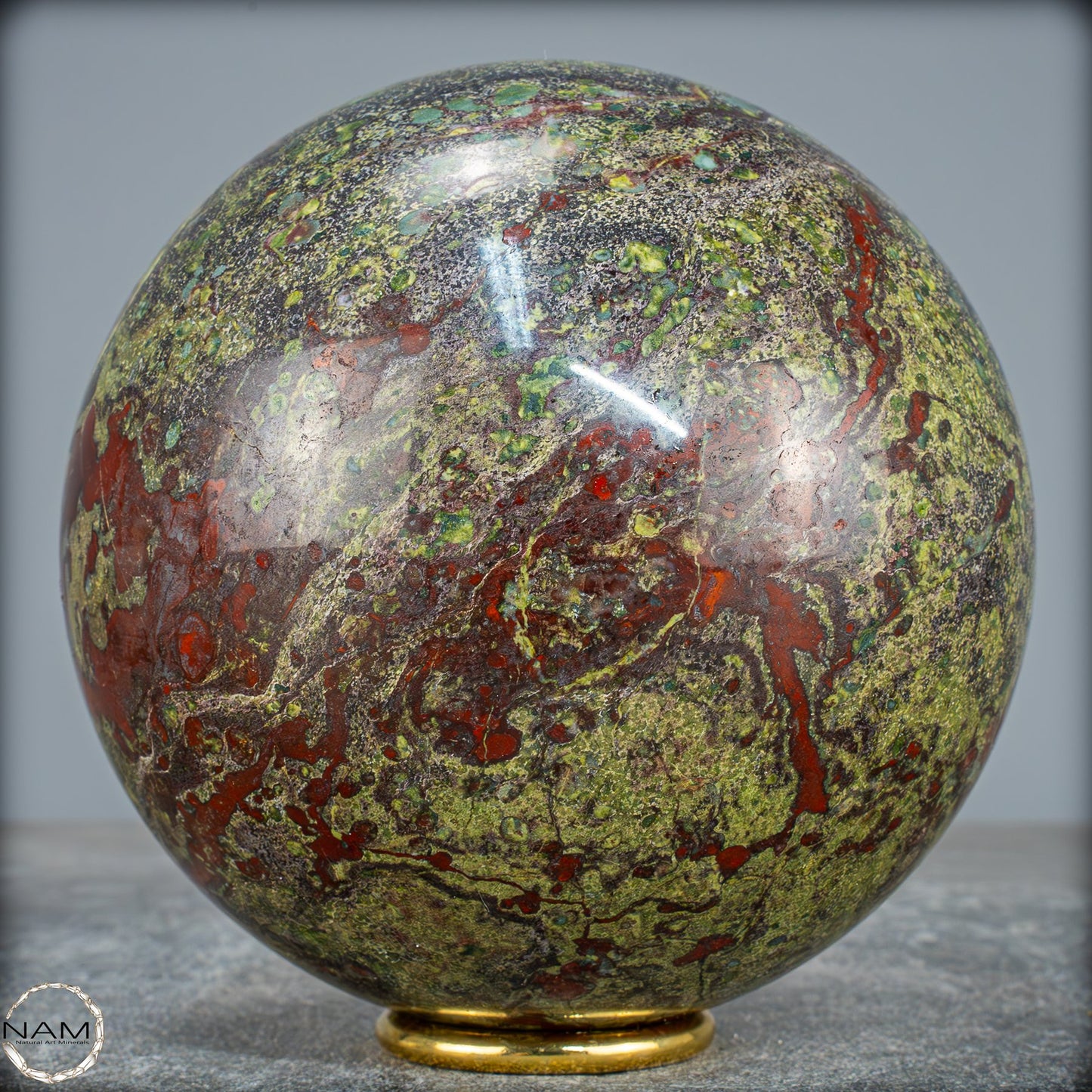 Natürliche Drachenblut-Jaspis Kugel aus Australien - 2860,59g