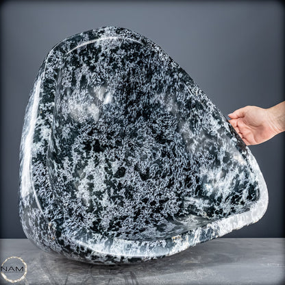 Natürliche Indigo Gabbro - Merlinite Schüssel - 81 kg