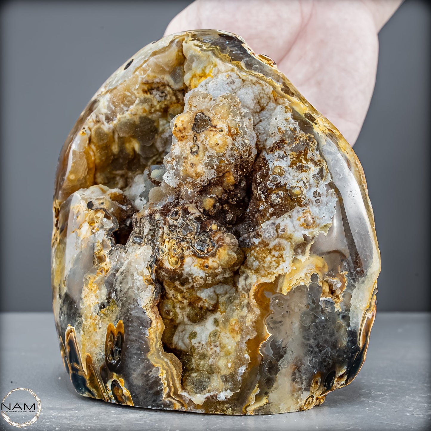 Achat-Druse –  Natürlichen Schönheit aus Brasilien 1661,19g