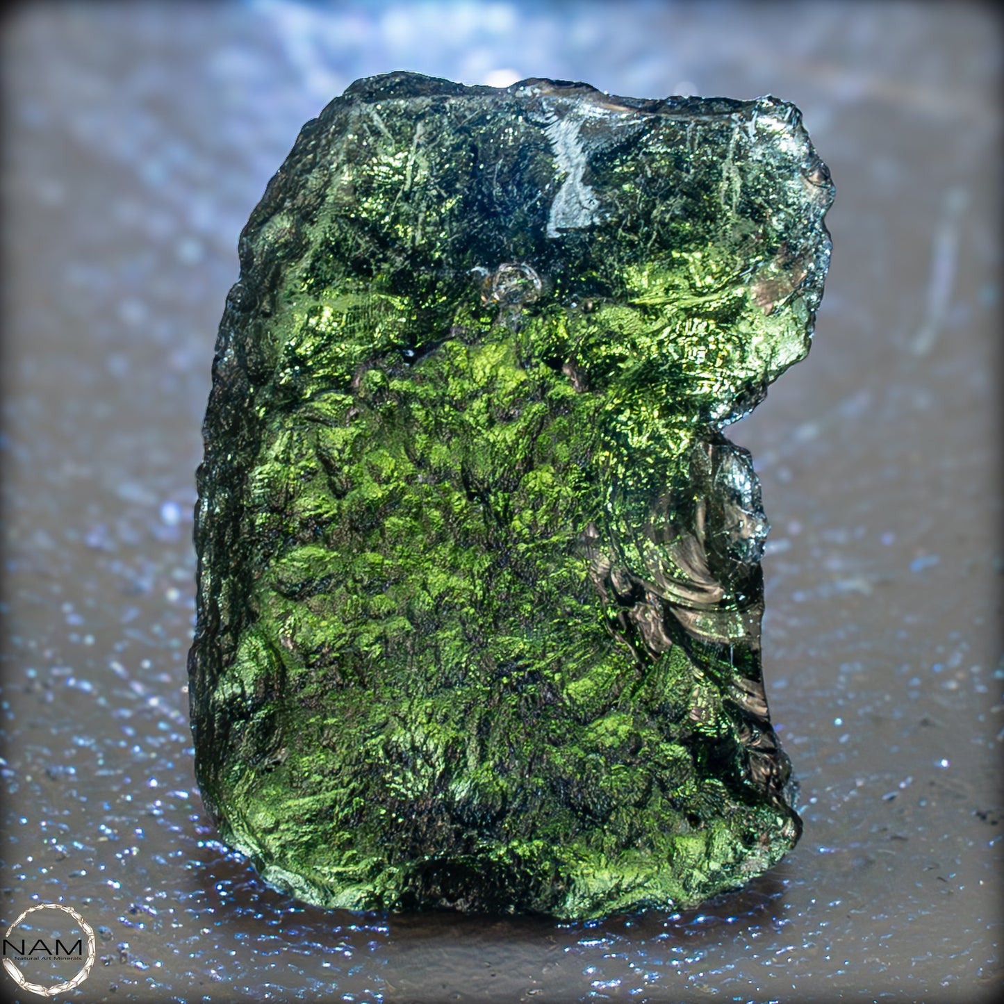 Großer Natürlicher Moldavit Kristall -11,11g 55,55ct