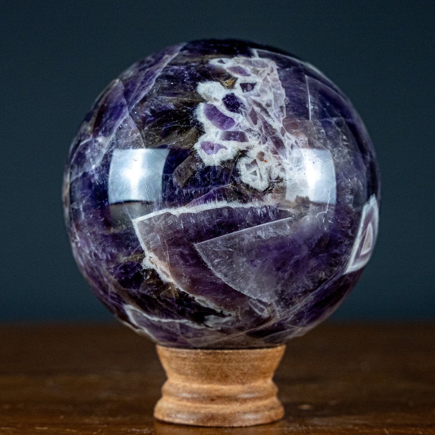 Natürliche Chevron-Amethyst Kristallkugel aus Bolivien - 1611,18g - 110mm