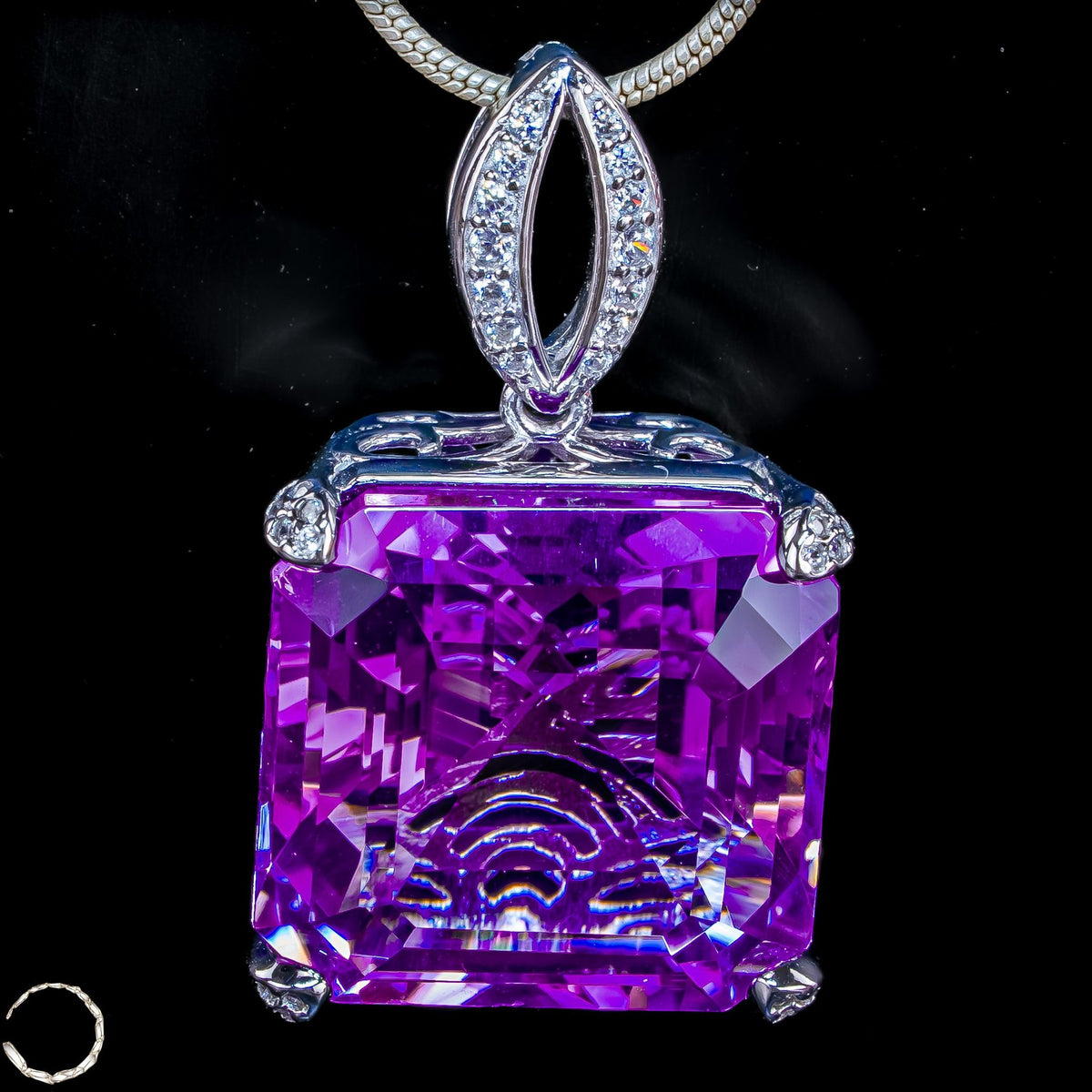 Amethyst-Anhänger – ein Meisterwerk aus Licht - 10,18g  50,9ct