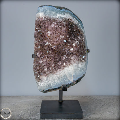 Natürliche Amethyst-Kristalle/Druse auf Ständer - 8581,93g