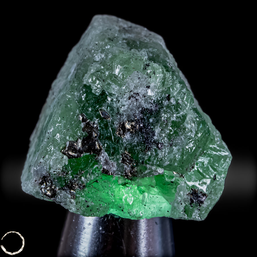 Außergewöhnlicher Tsavorit-Rohkristall - 18,29g -91,45ct