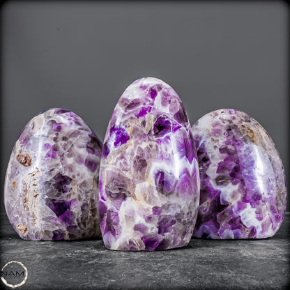 Natürliches Amethyst & Prasiolith Freiformen Set -1652,36g