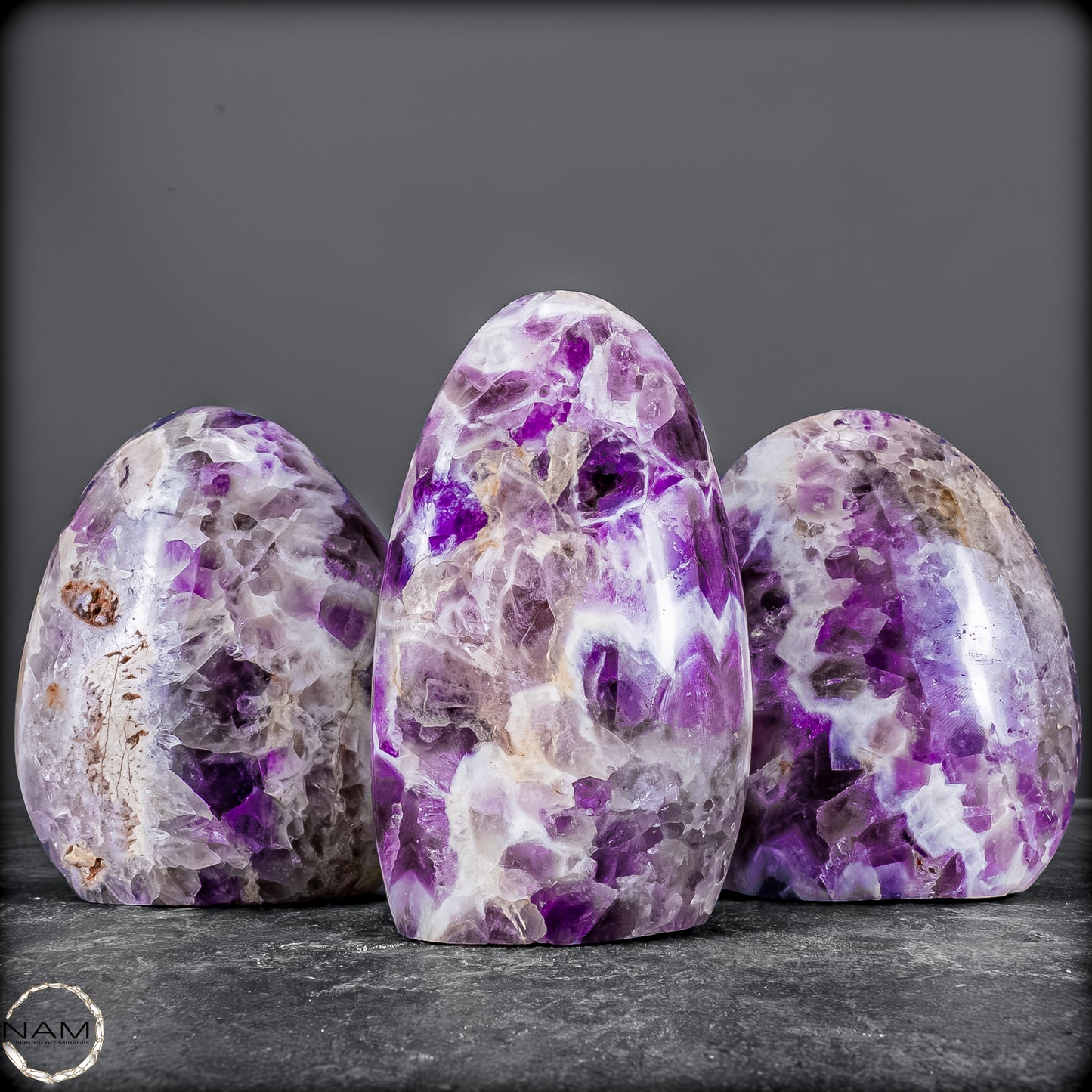 Natürliches Amethyst & Prasiolith Freiformen Set -1652,36g