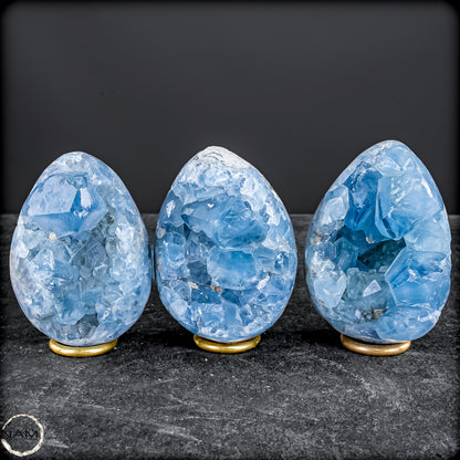 Natürliches Celestit Drusen-Eier Set -1198,49g