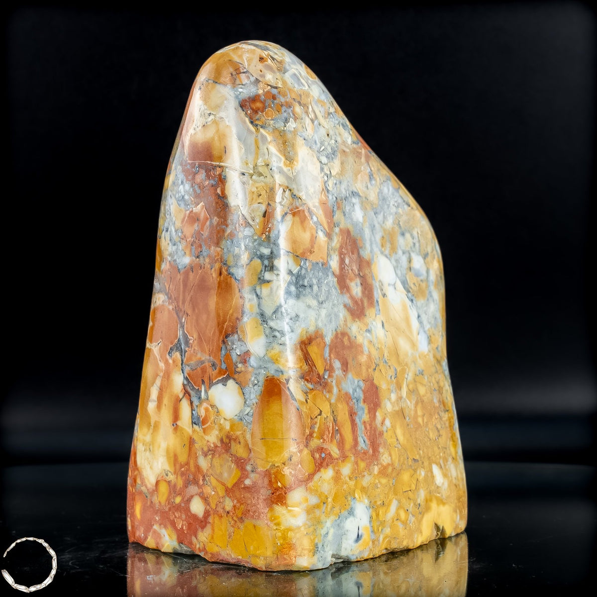 Natürliche Indonesische Picture Jasper-Kristall Freiform – 866,28g