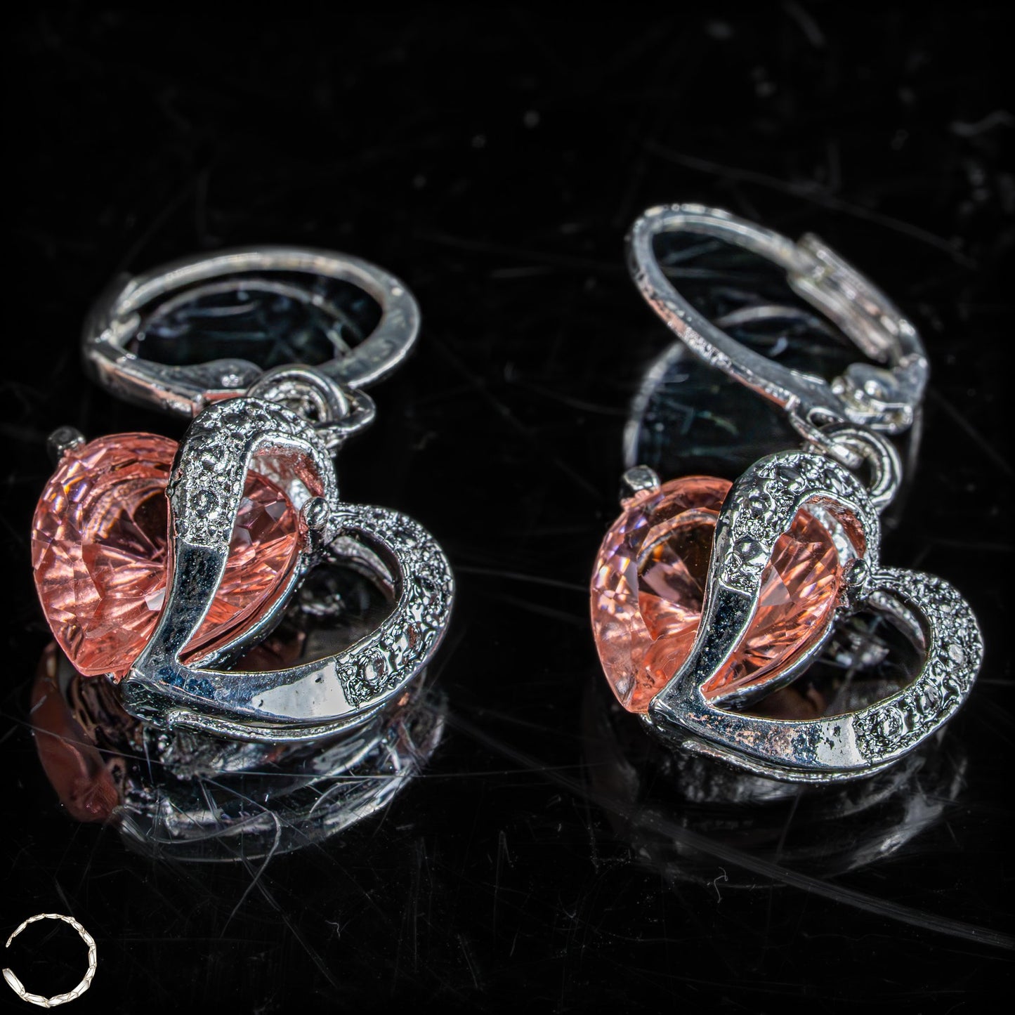 Elegante Topas-Ohrringe in Herzform - 4,08g 20,4ct