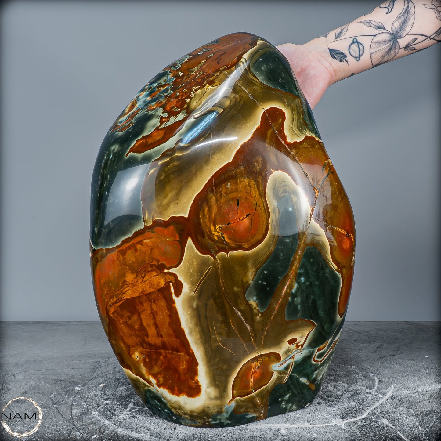 Natürliche Polychrome Jaspis Kristall-Freiform XXL -26101,22g