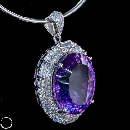 Amethyst-Anhänger – ein Meisterwerk aus Licht, Tiefe und Eleganz 9,78g 48,9ct