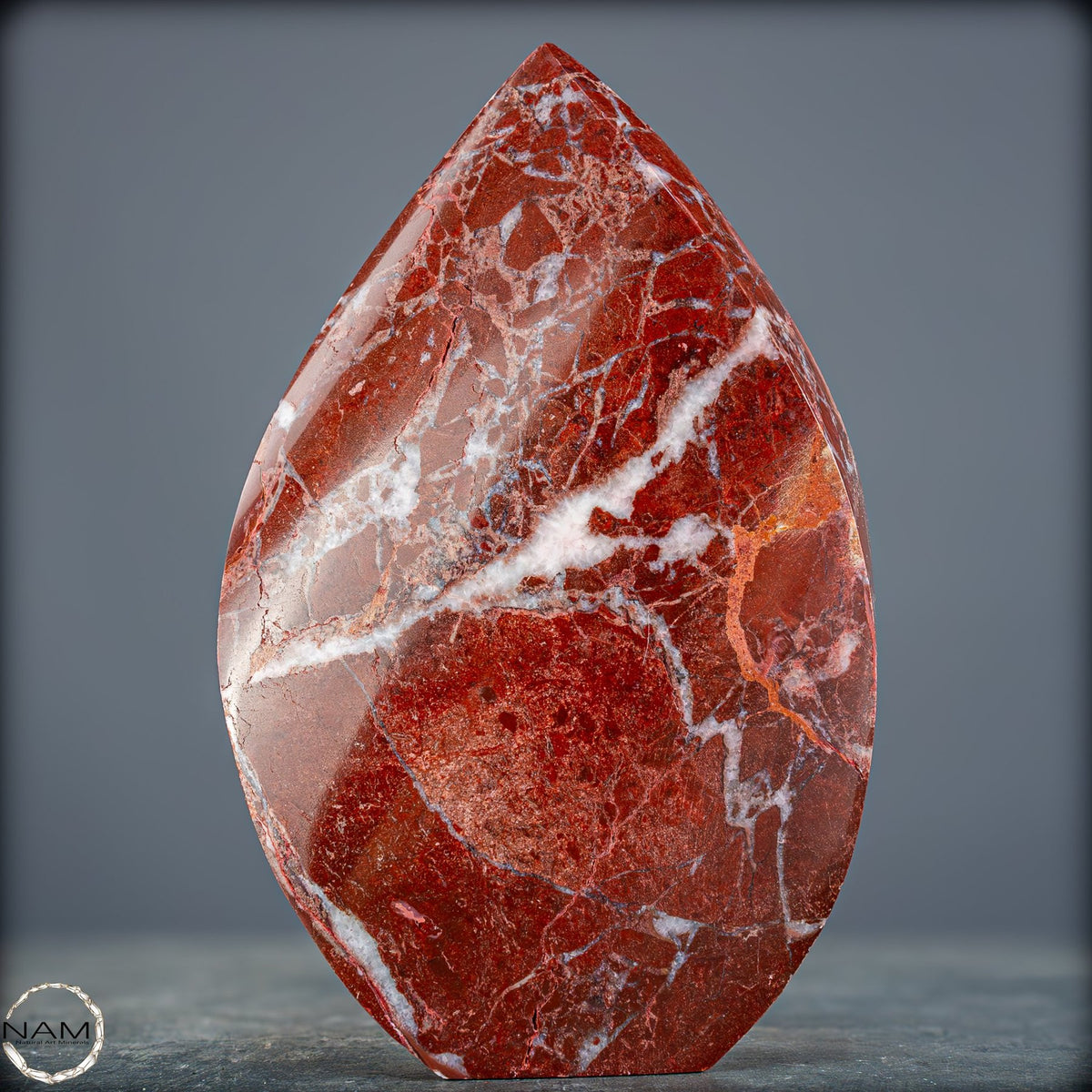 Himalaya-Jaspis-Flamme – Kraftvolle Naturzeichnung-1002,33g