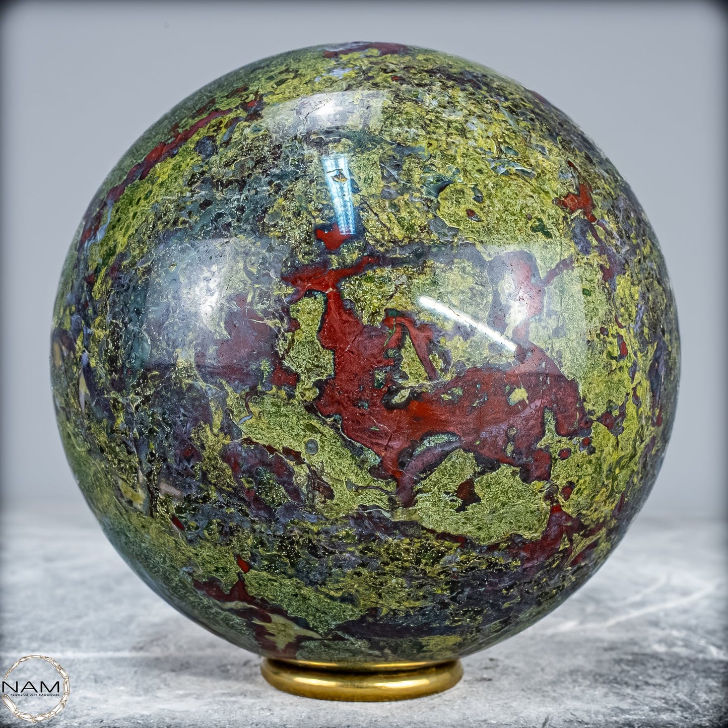 Natürliche Drachenblut-Jaspis Kugel aus Australien - 2906,77g - 131mm
