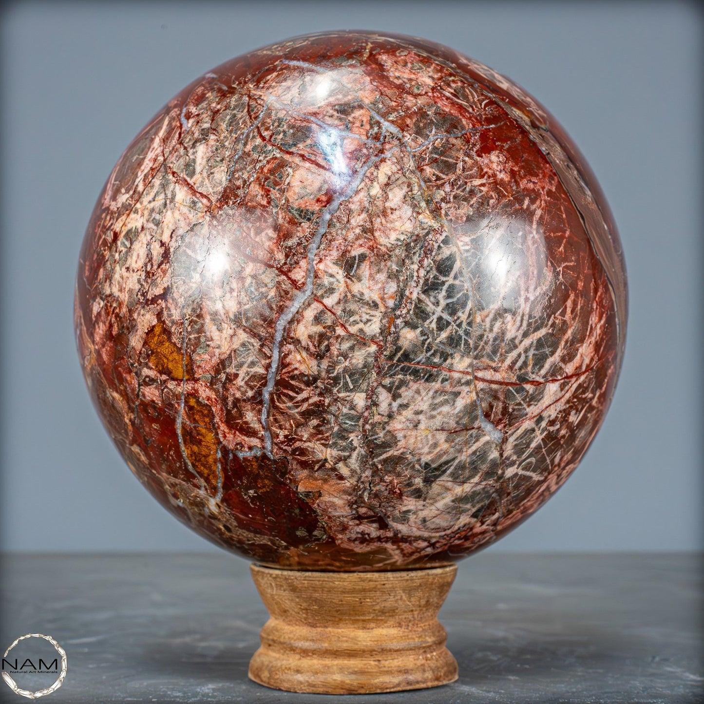 Natürliche Roter Jaspis Kugel Vom Himalaya - 2223,56g - 135mm