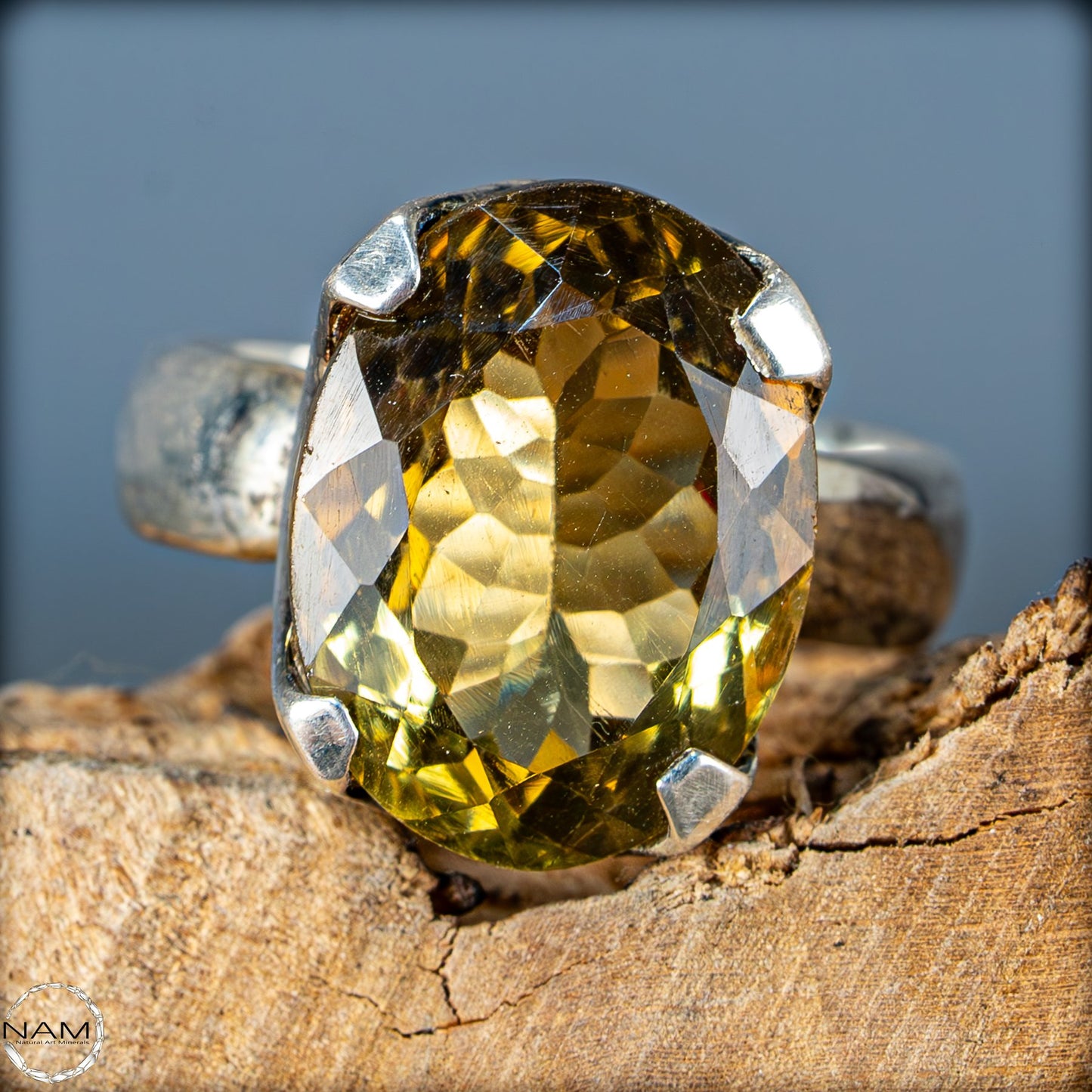 Citrin Ring aus 925er Silber – Strahlende Eleganz -6,57g 32,85ct