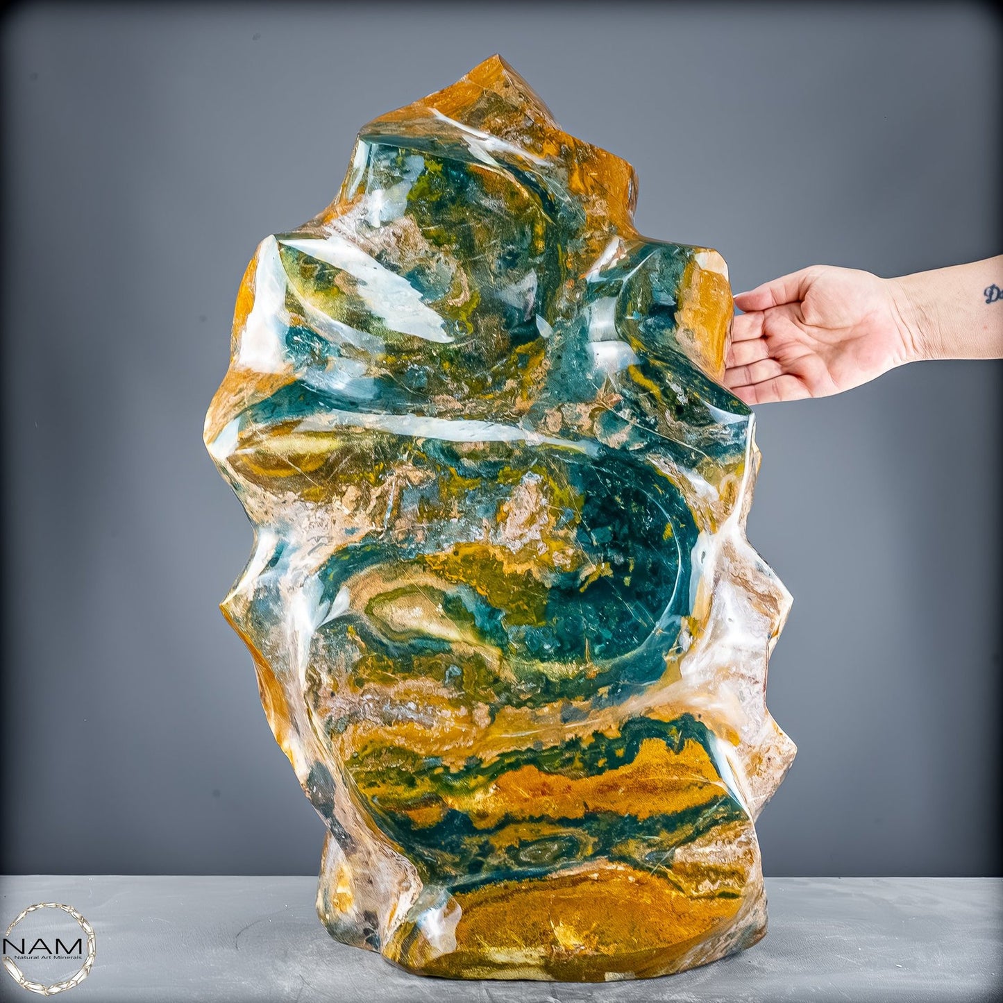 Natürliche Ocean Jasper Flamme - 63301,44g