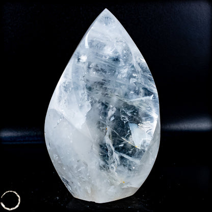 Natürlicher Quarz-Kristall Flamme, Brasilien - 654,35g